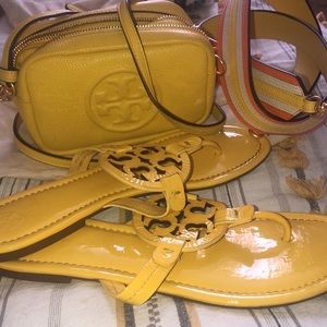 Tory Burch Miller sandal in yellow size 10, true to size